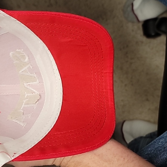 Santa ball cap with mullet wig - Picture 4 of 7